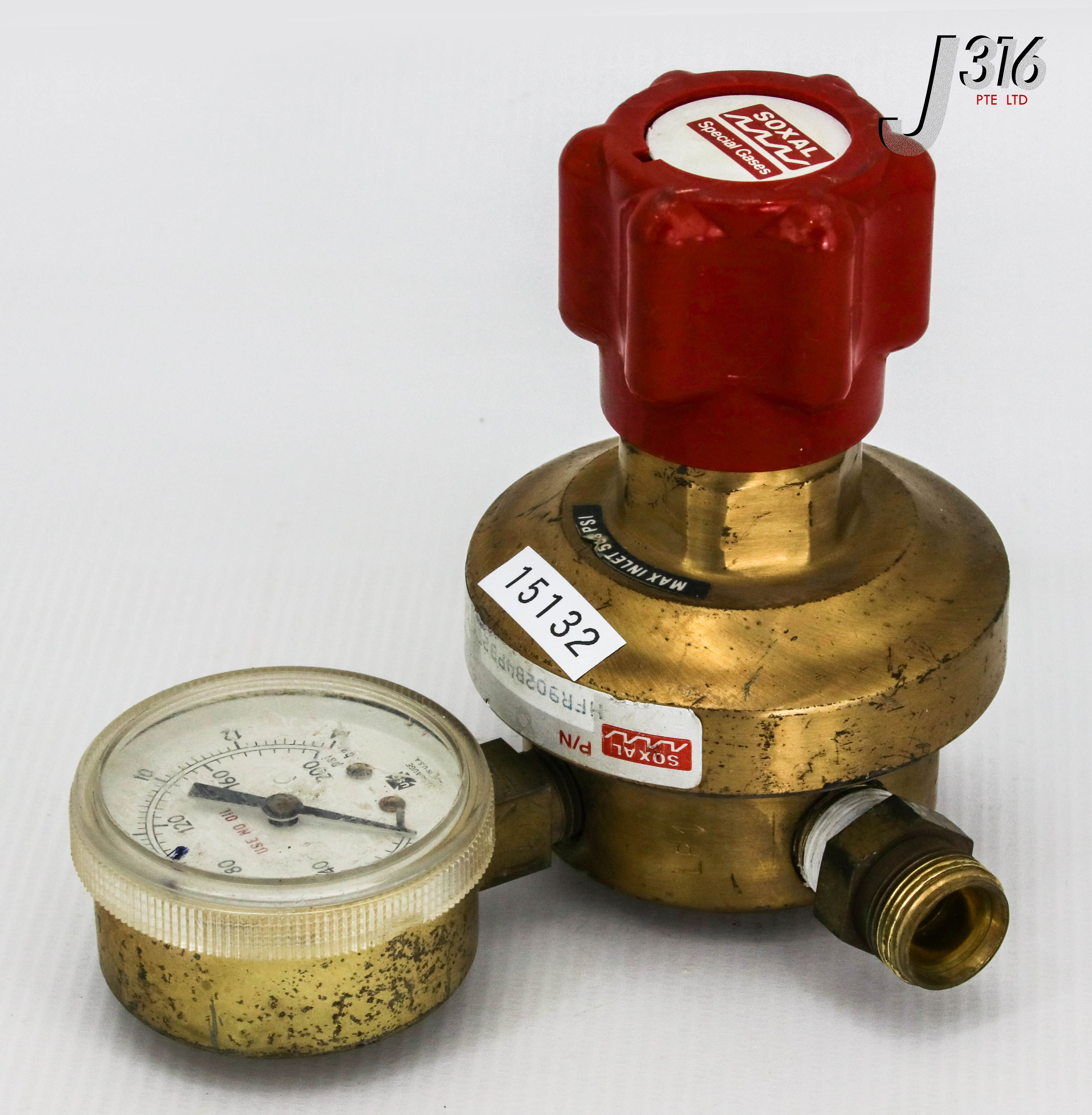 シンガポール旧 15132 SOXAL PRESSURE REGULATOR W/ GAUGE HFR902B4PB26V | eBay